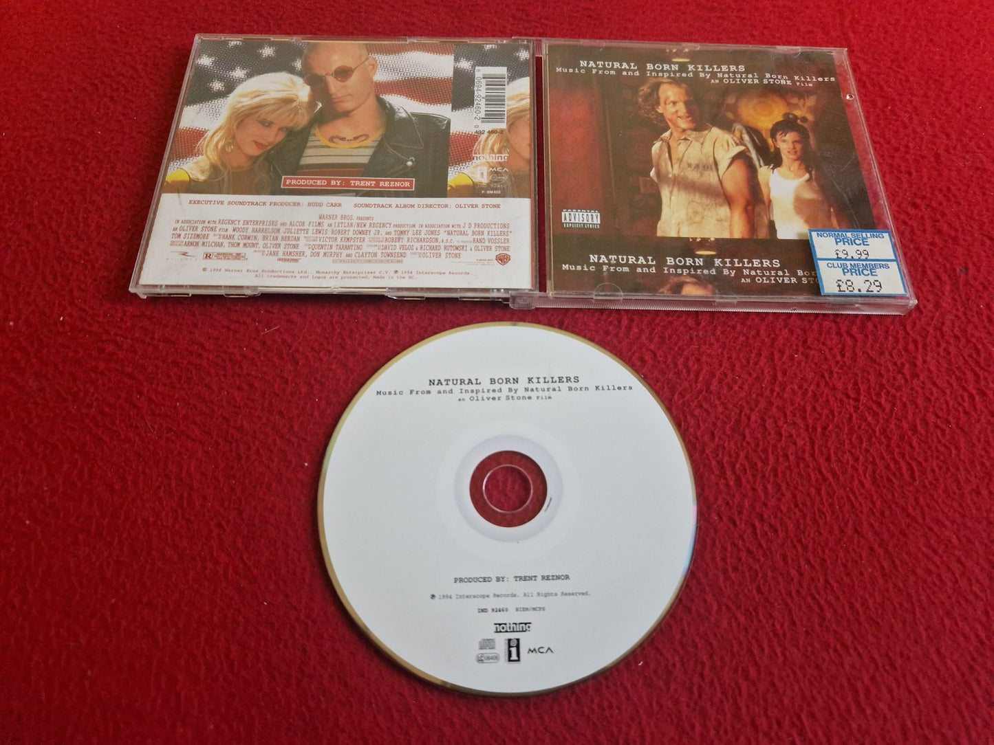NATURAL BORN KILLERS MUSIC FROM AND INSPIRED BY NATURAL BORN KILLERS CD