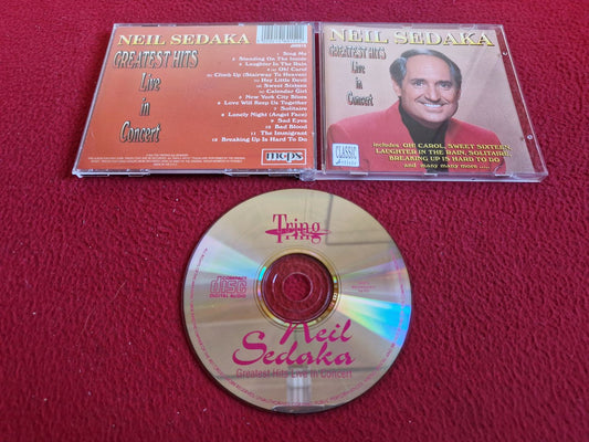 NEIL SEDAKA GREATEST HITS LIVE IN CONCERT CD