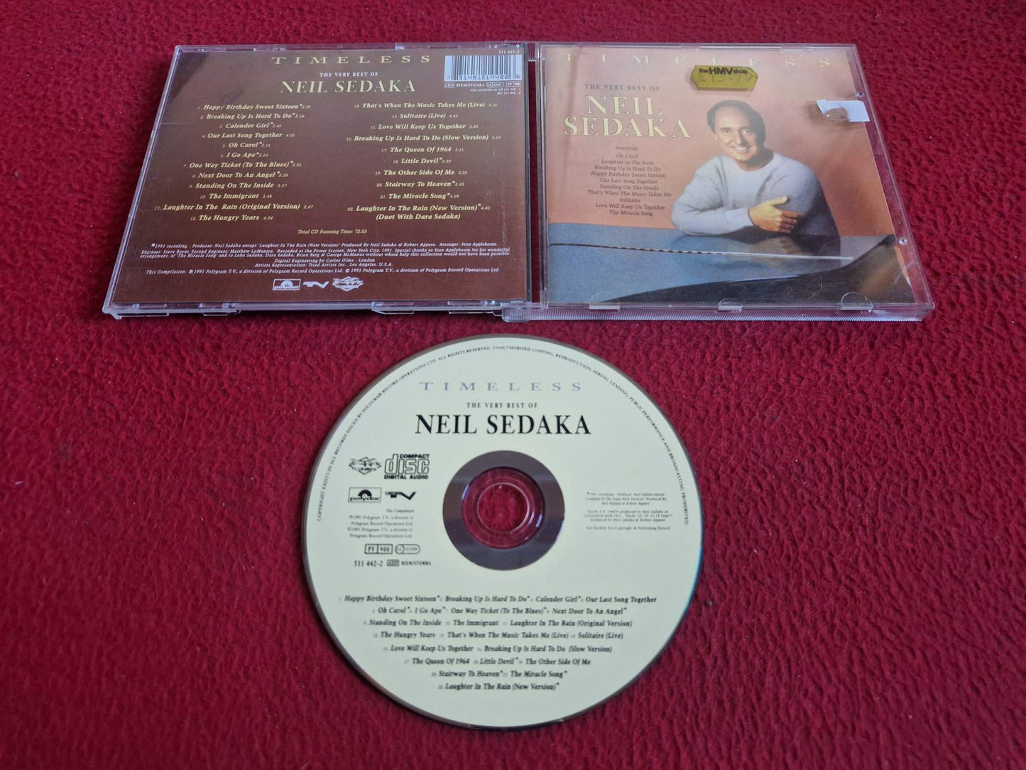 NEIL SEDAKA TIMELESS THE VERY BEST OF CD