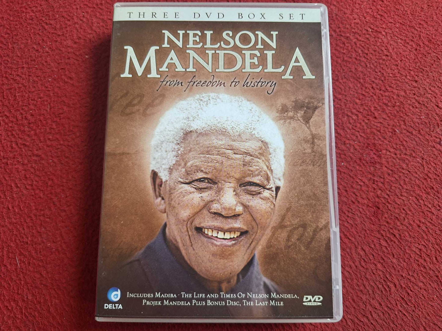 NELSON MANDELA FROM FREEDOM TO HISTORY BOX DVD