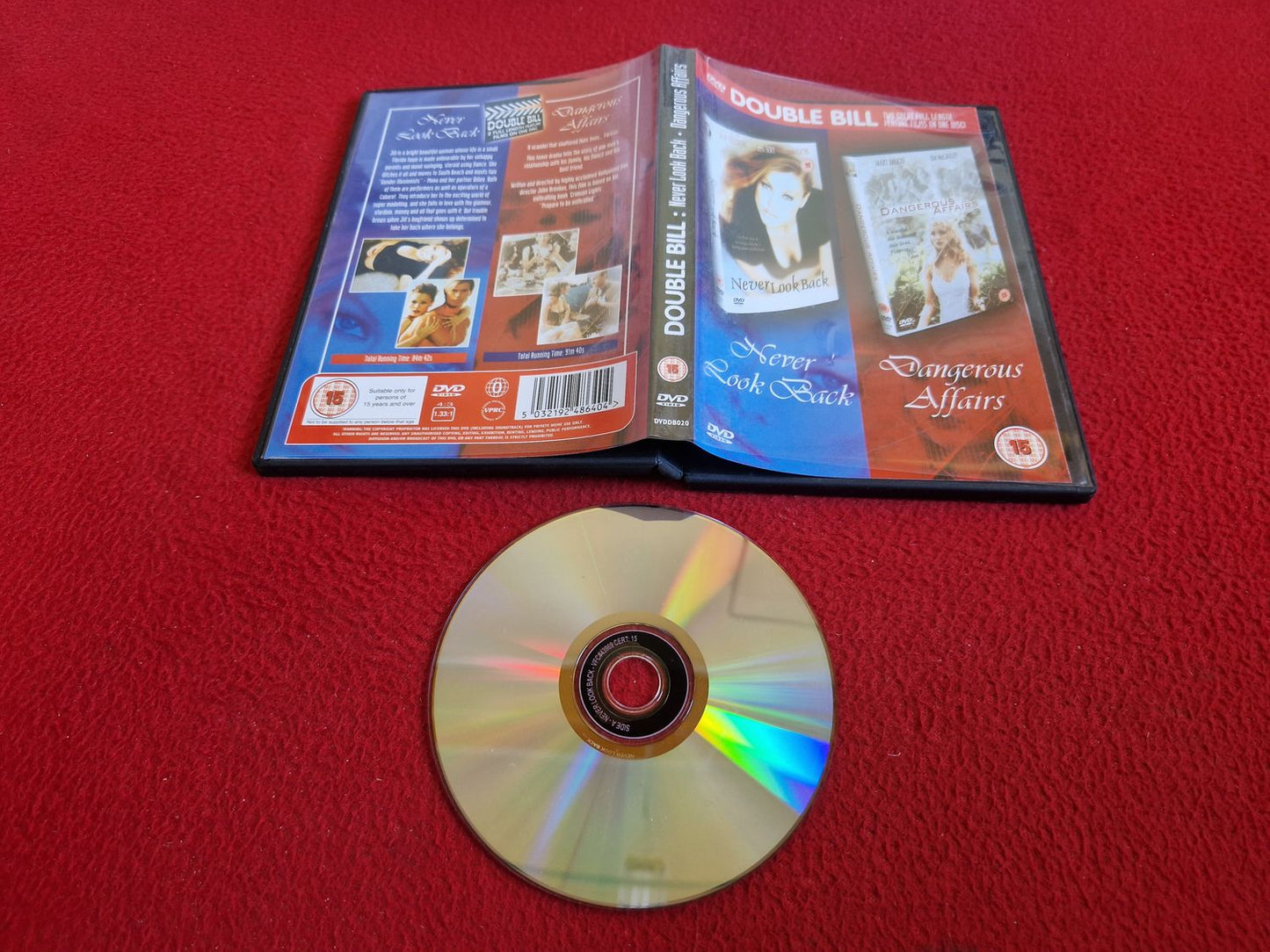 NEVER LOOK BACK / DANGEROUS AFFAIRS DVD
