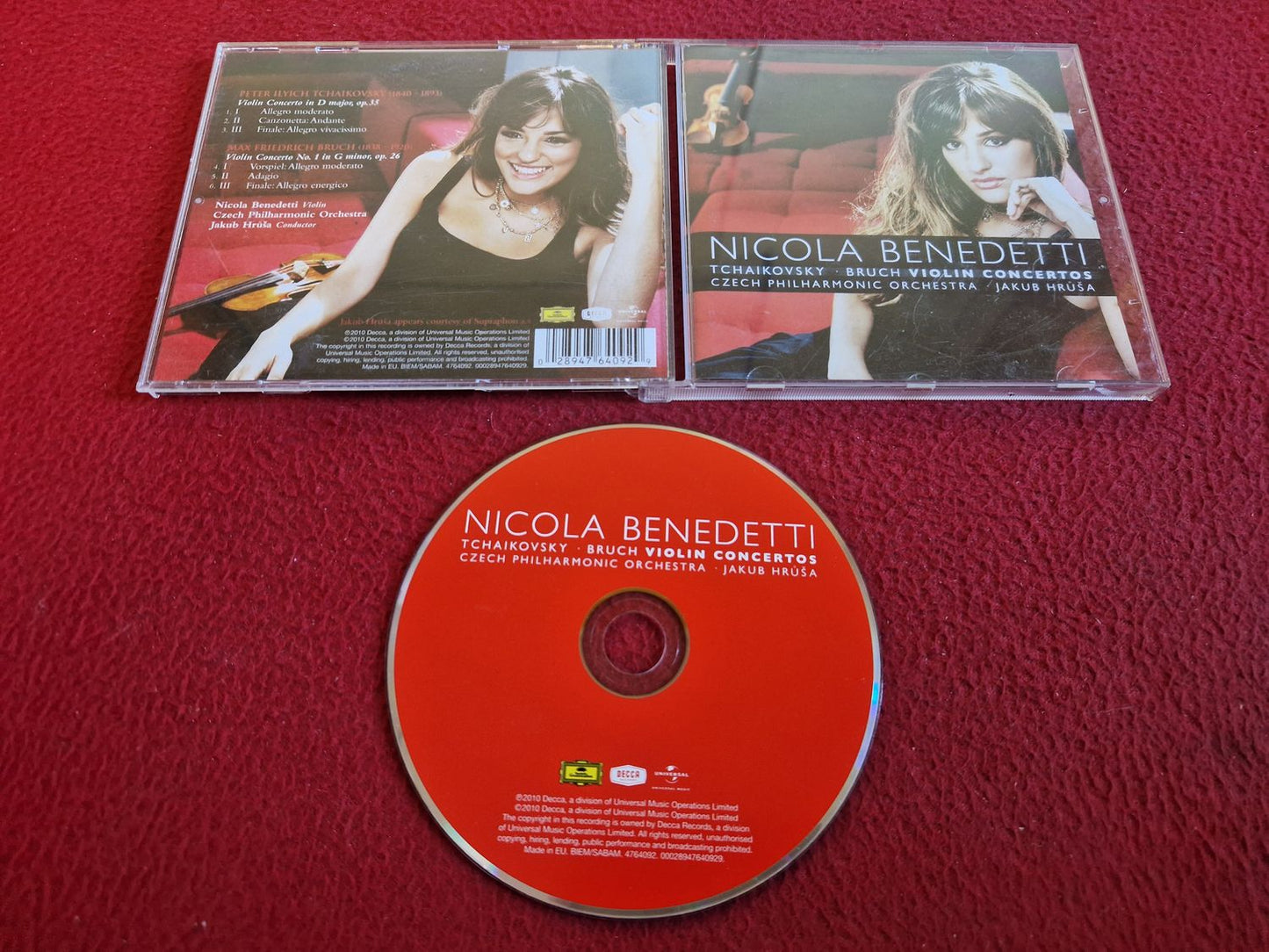 NICOLA BENEDETTI TCHAIKOVSKY BRUCH VIOLIN CONCERTOS CD
