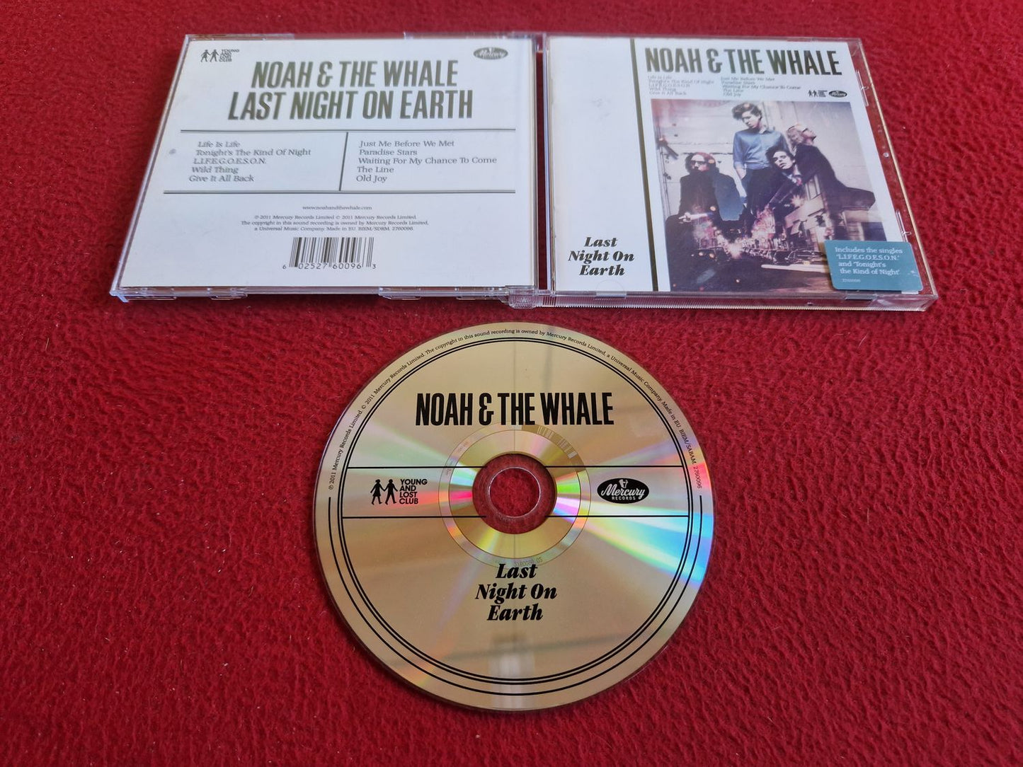 NOAH AND THE WHALE LAST NIGHT ON EARTH CD