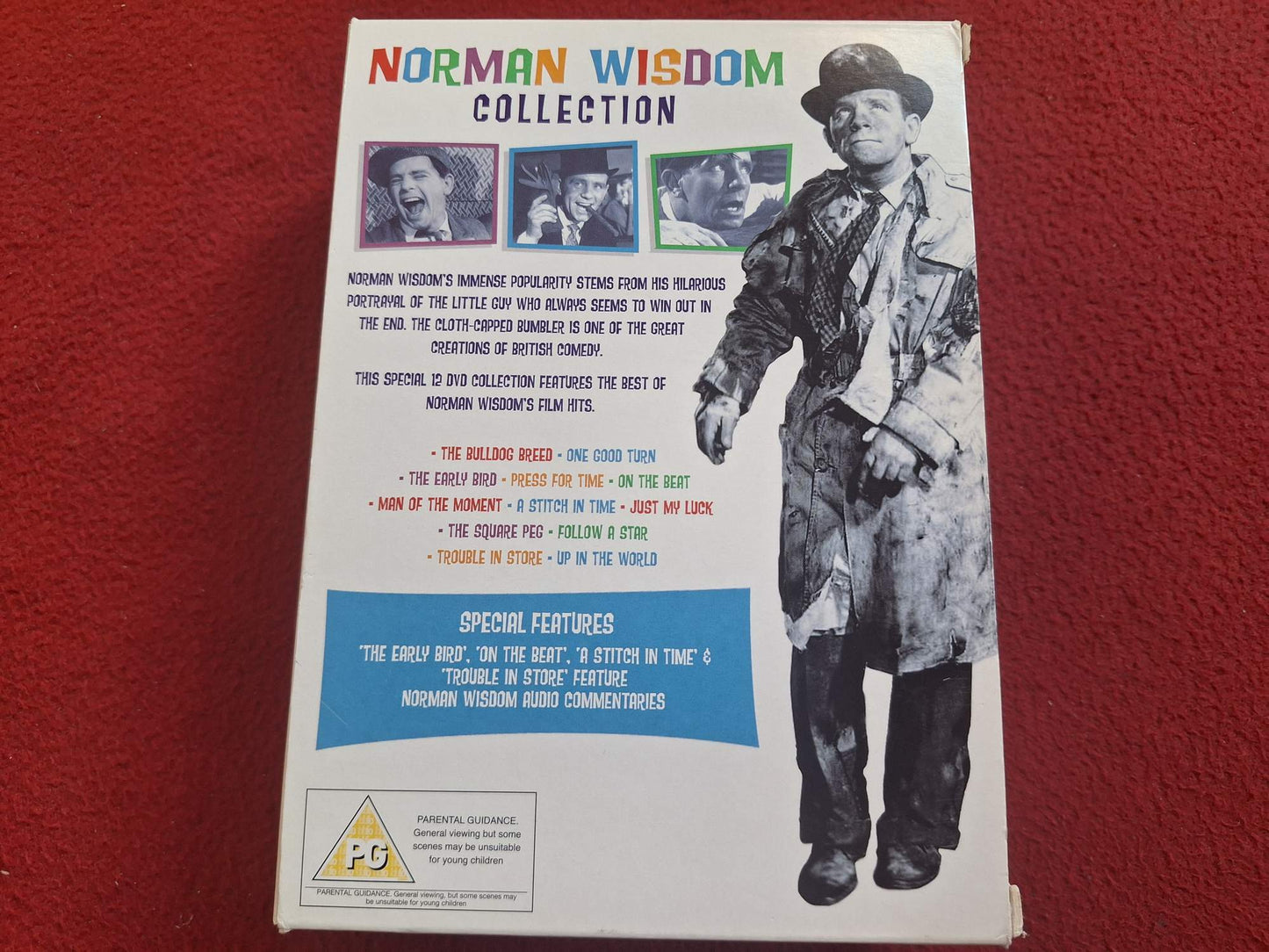 NORMAN WISDOM COLLECTION 12 FEATURE FILMS DVD