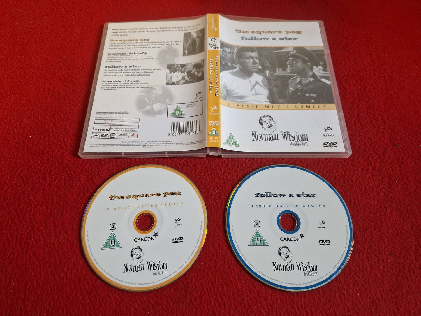 NORMAN WISDOM - THE SQUARE PEG / FOLLOW A STAR DVD