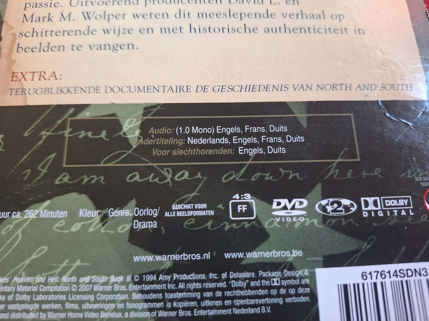 NORTH AND SOUTH BOOK 3 [ HOLLÄNDSK UTGÅVA ENGELSKT TAL / TEXT ] BOX DVD