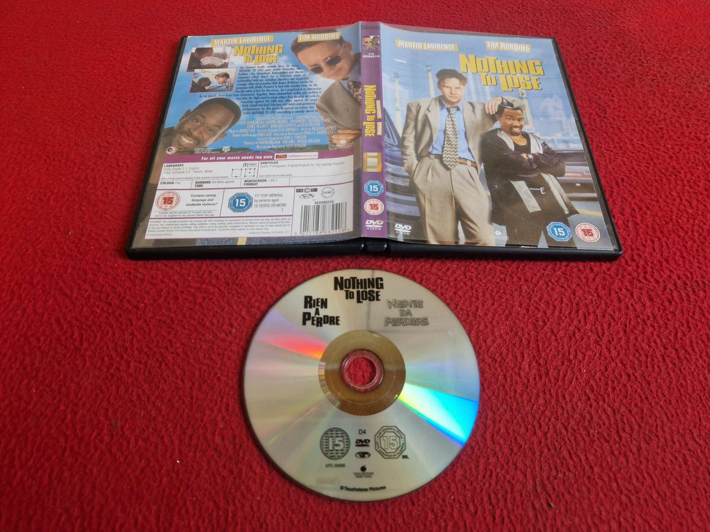 NOTHING TO LOSE DVD