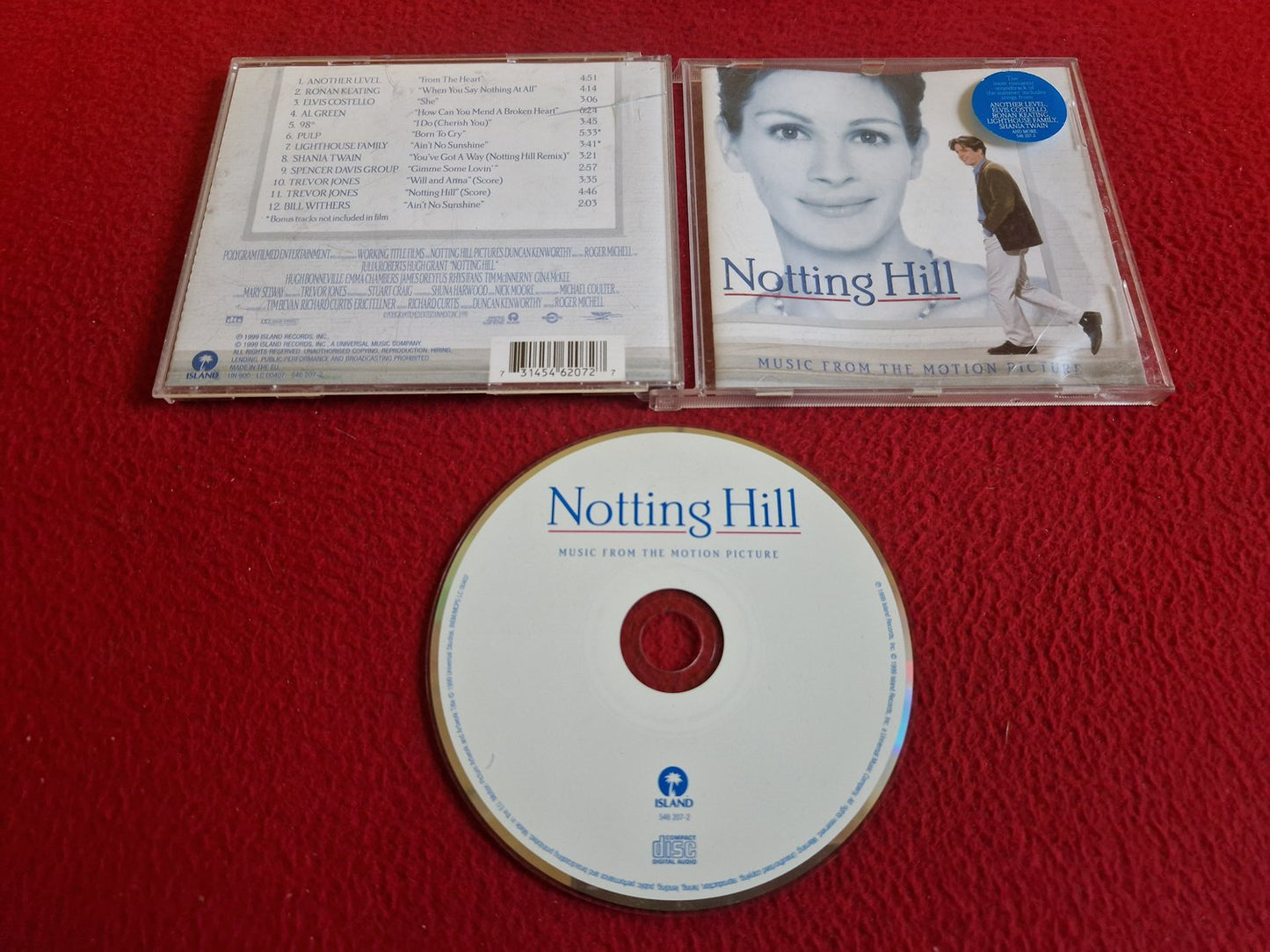 NOTTING HILL MUSIC FROM THE MOTION PICTURE CD