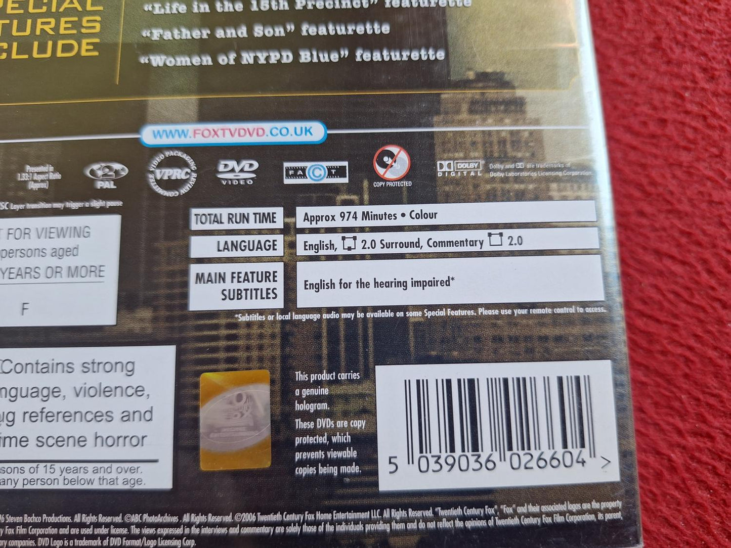 NYPD BLUE SEASON 3 BOX DVD