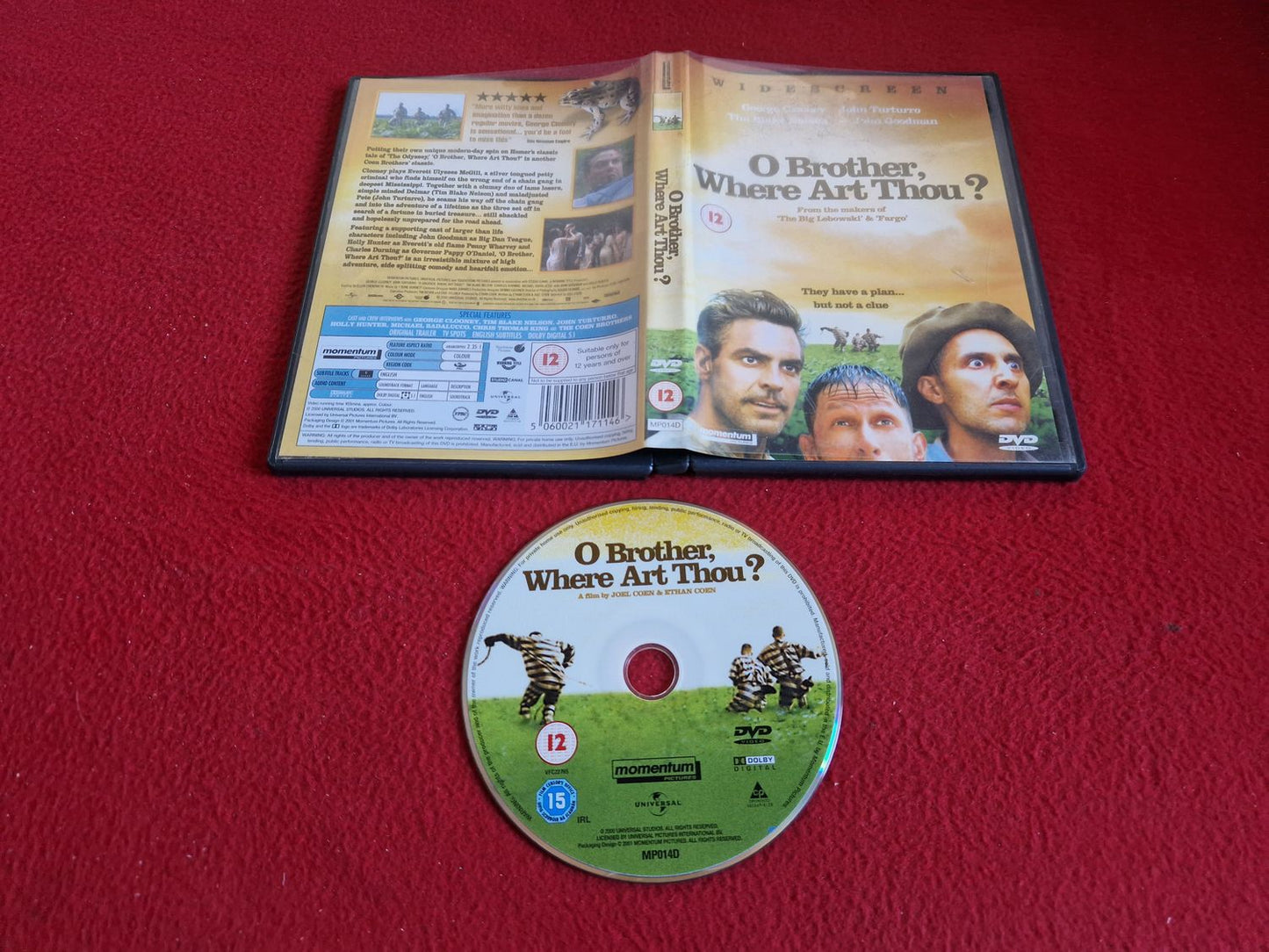 O BROTHER WHERE ART THOU DVD