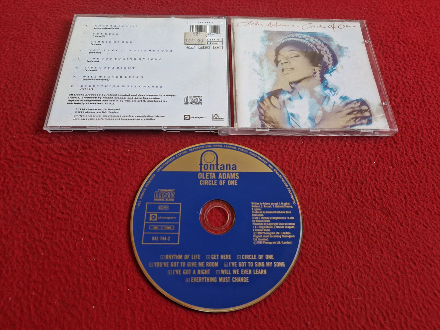 OLETA ADAMS CIRCLE OF ONE CD