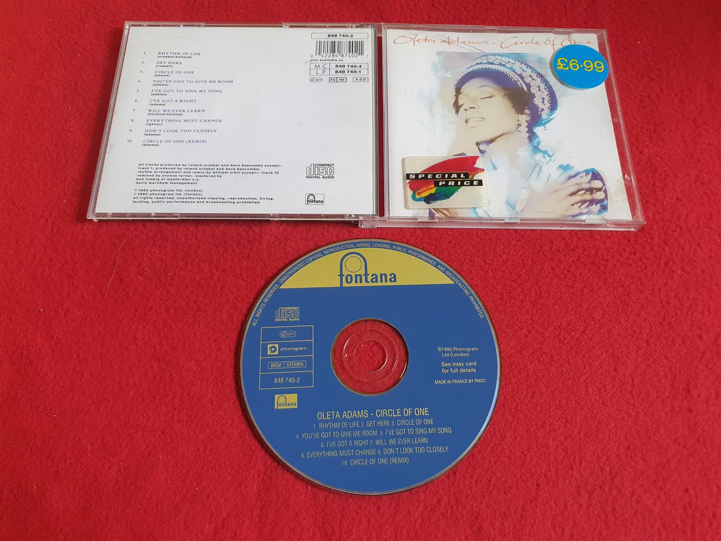 OLETA ADAMS CIRCLE OF ONE till CD