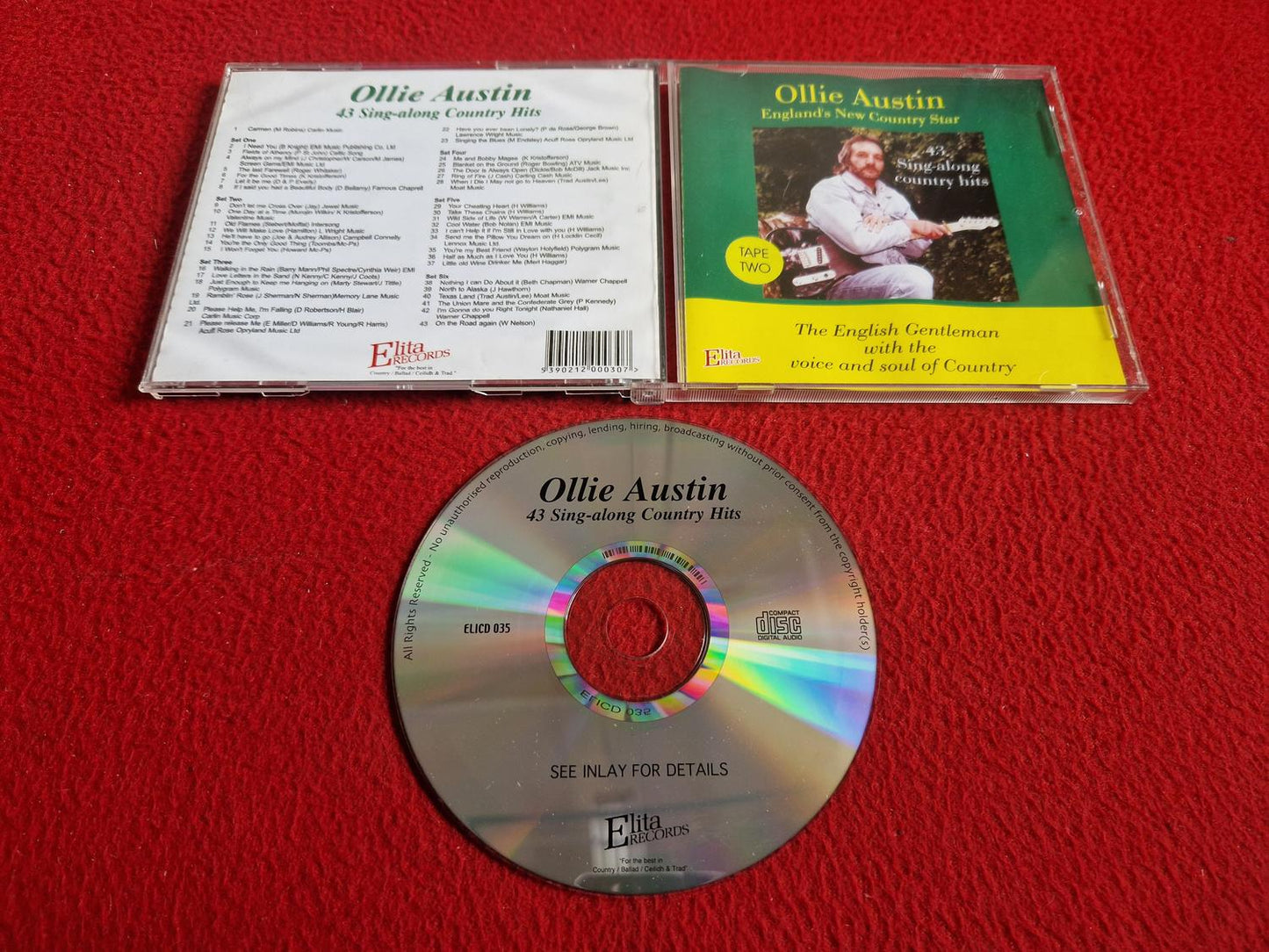 OLLIE AUSTIN 43 SING-ALONG COUNTRY HITS CD