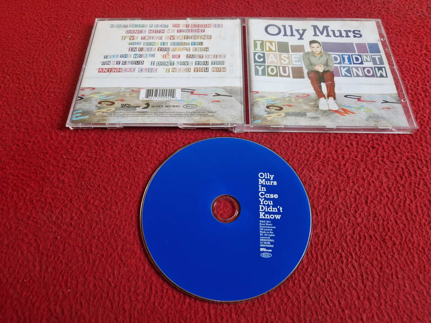 OLLY MURS IN CASE YOU DIDN'T KNOW CD