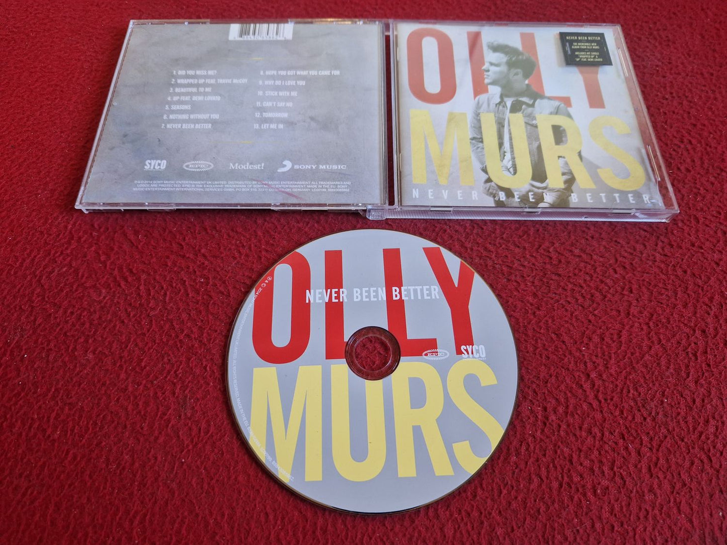 OLLY MURS NEVER BEEN BETTER CD