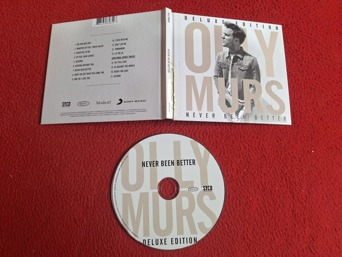 OLLY MURS NEVER BEEN BETTER DELUXE EDITION CD