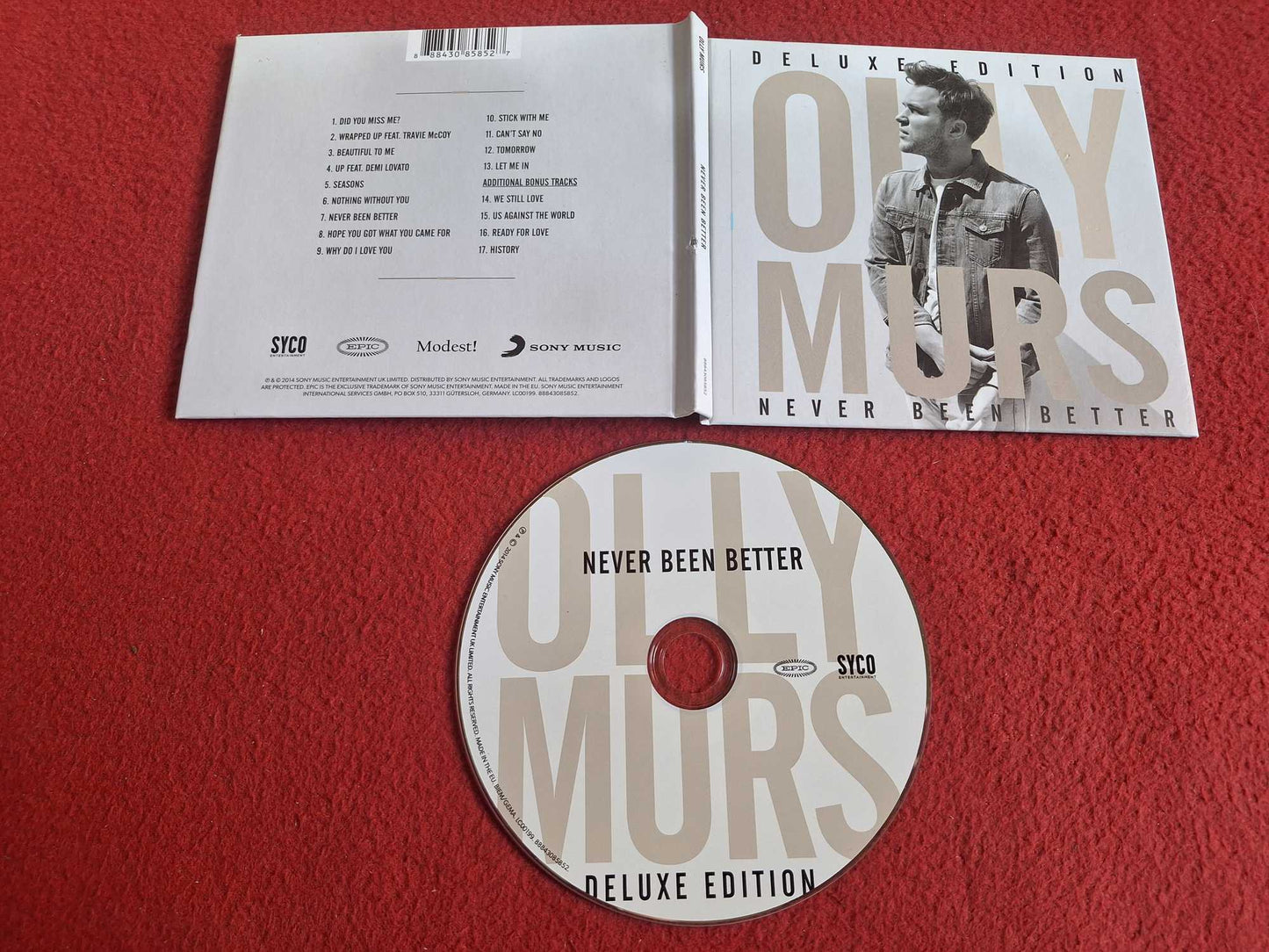 OLLY MURS NEVER BEEN BETTER DELUXE EDITION CD