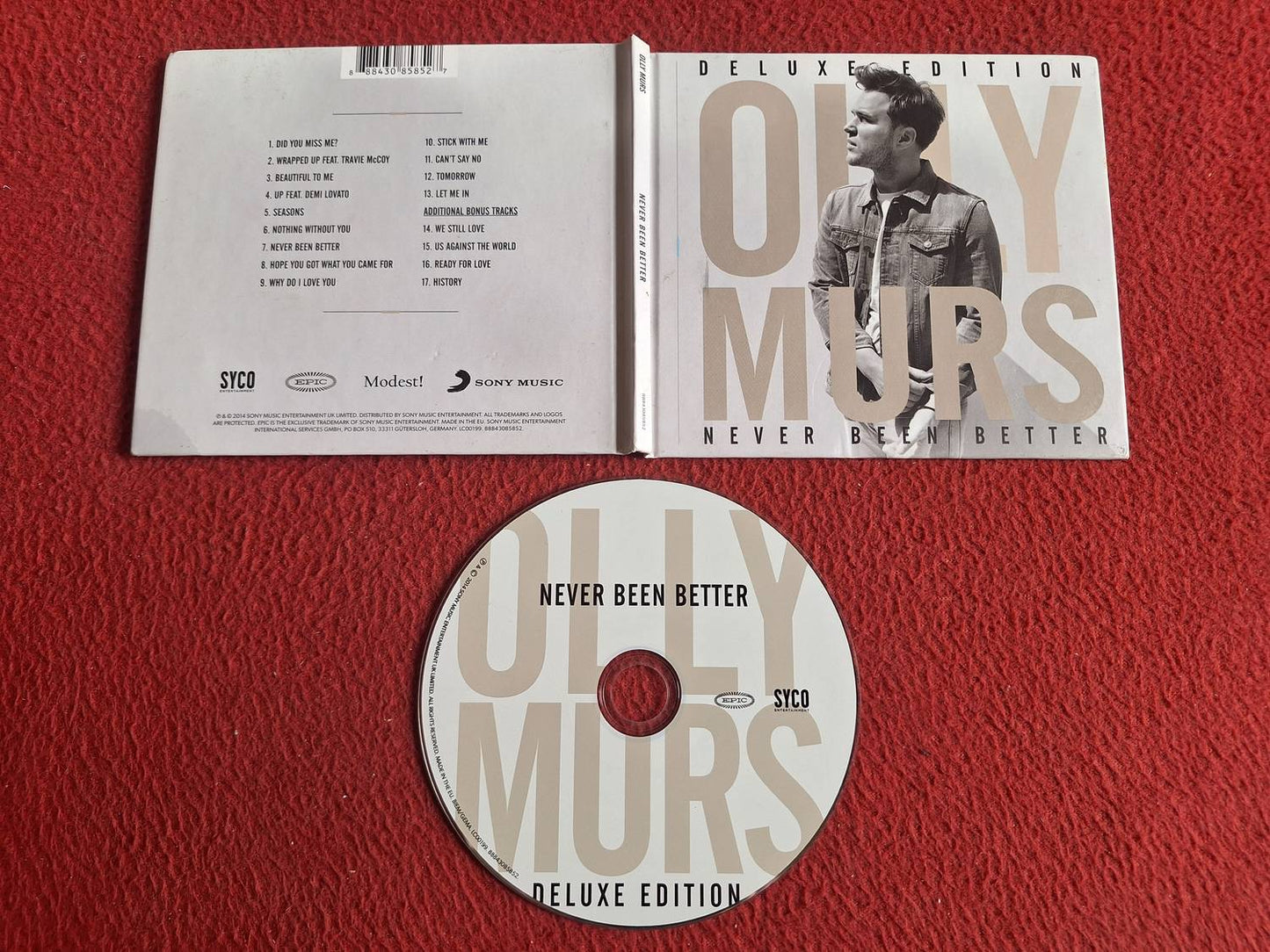 OLLY MURS NEVER BEEN BETTER DELUXE EDITION CD