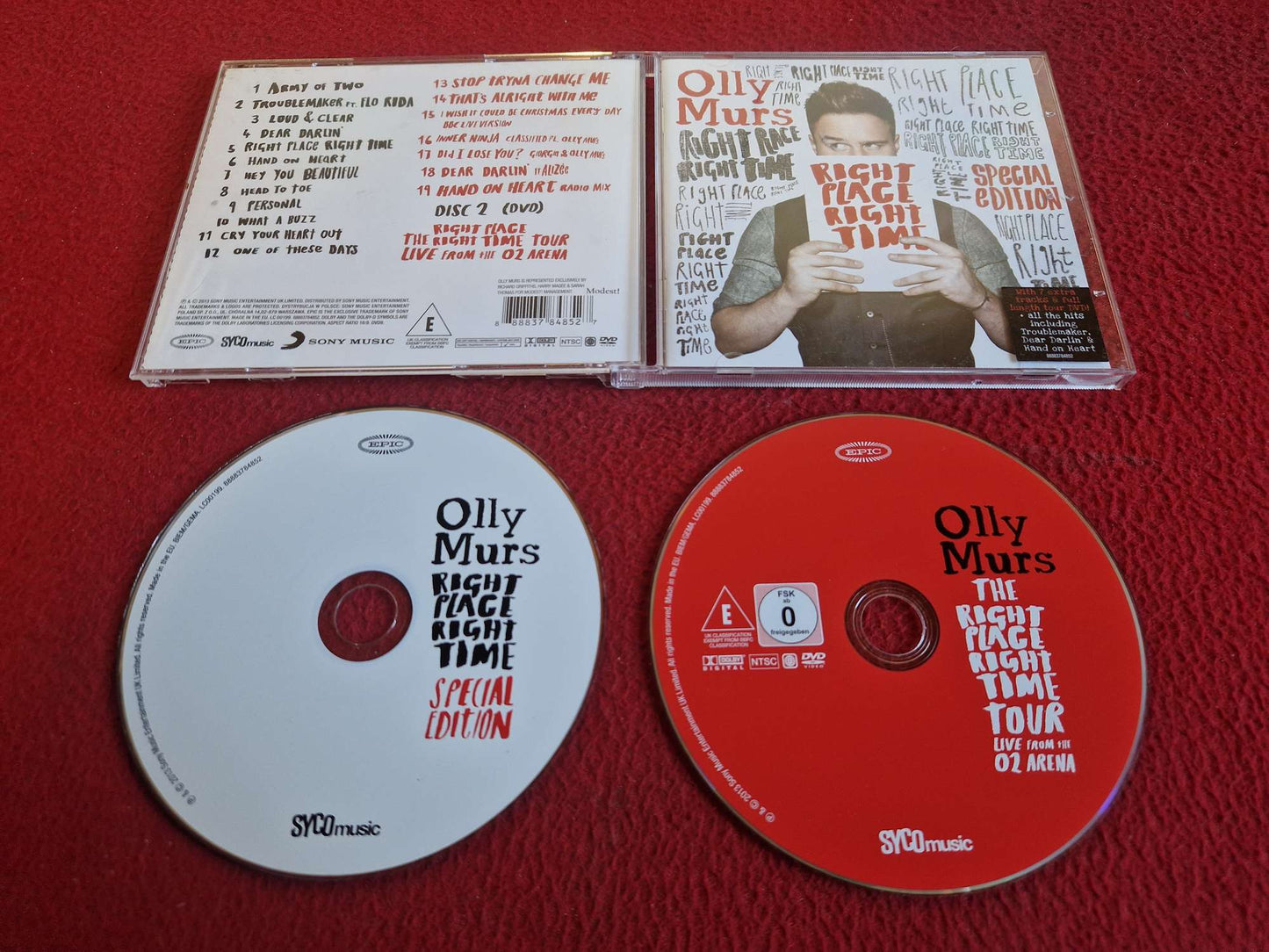 OLLY MURS RIGHT PLACE RIGHT TIME CD / DVD