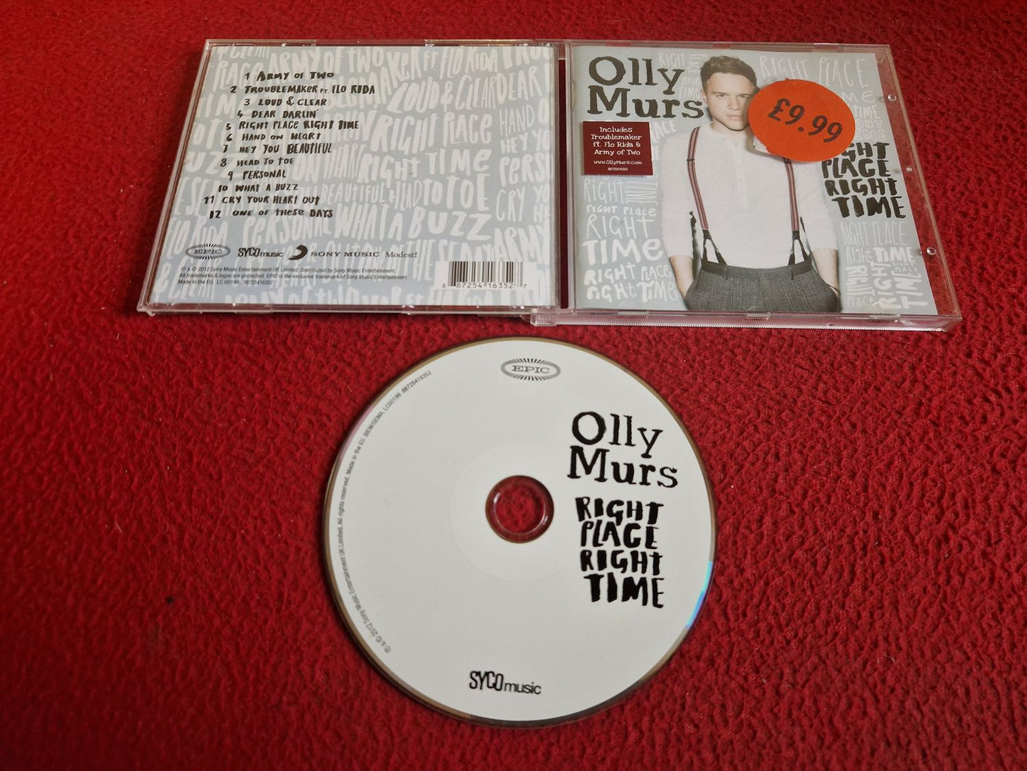 OLLY MURS RIGHT PLACE RIGHT TIME CD