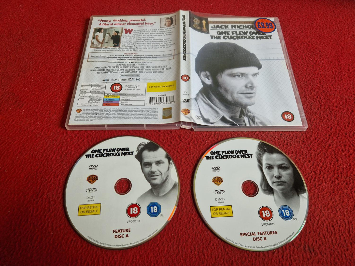ONE FLEW OVER THE CUCKOO'S NEST DVD