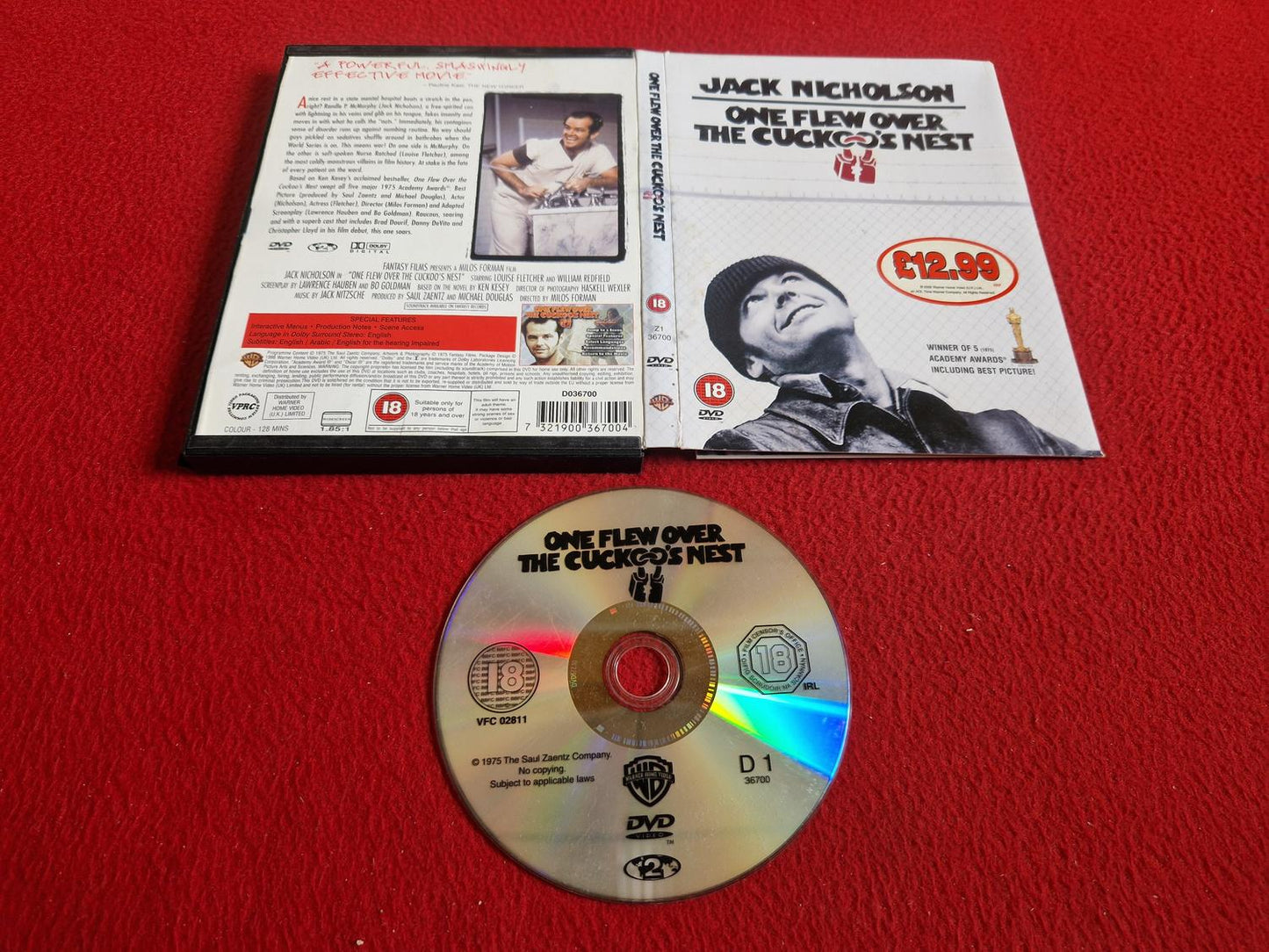 ONE FLEW OVER THE CUCKOO'S NEST [ SNAPCASE ] DVD