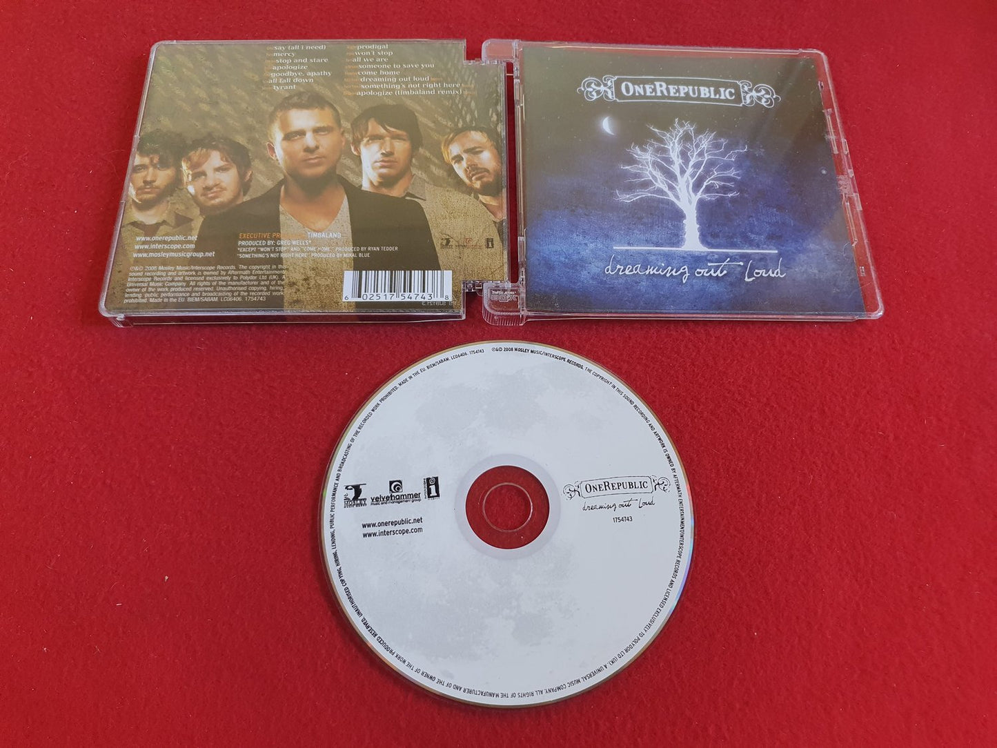 ONEREPUBLIC DREAMING OUT LOUD till CD
