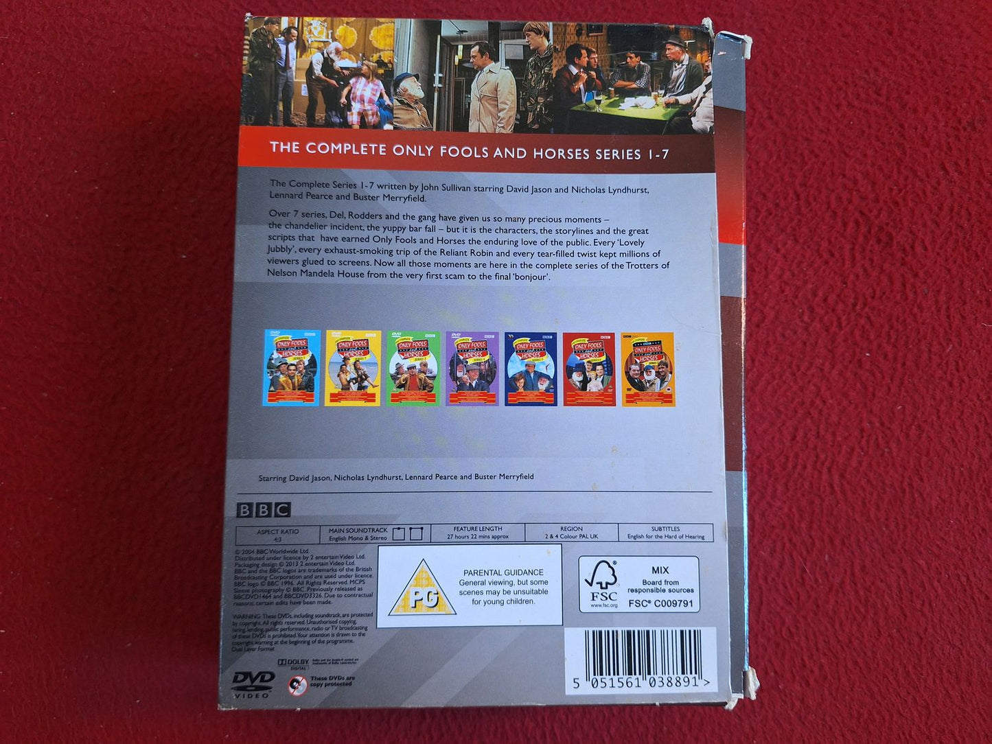 ONLY FOOLS AND HORSES SERIES 1 - 7 [ ENGELSK TEXT ] BOX DVD