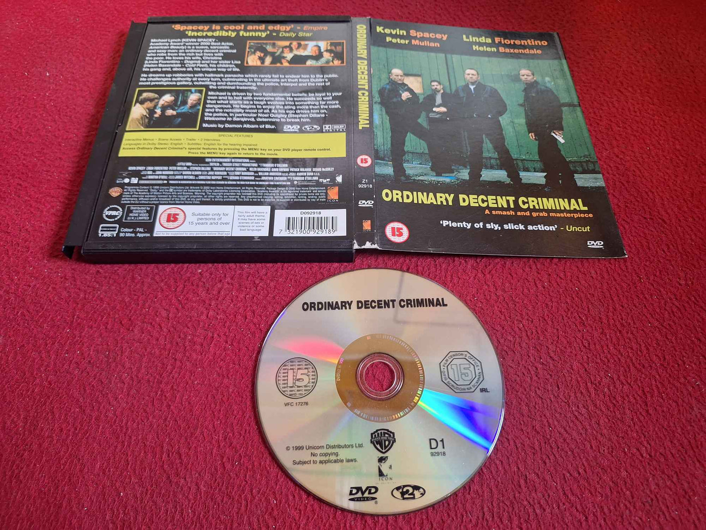 ORDINARY DECENT CRIMINAL [ SNAPCASE ] DVD