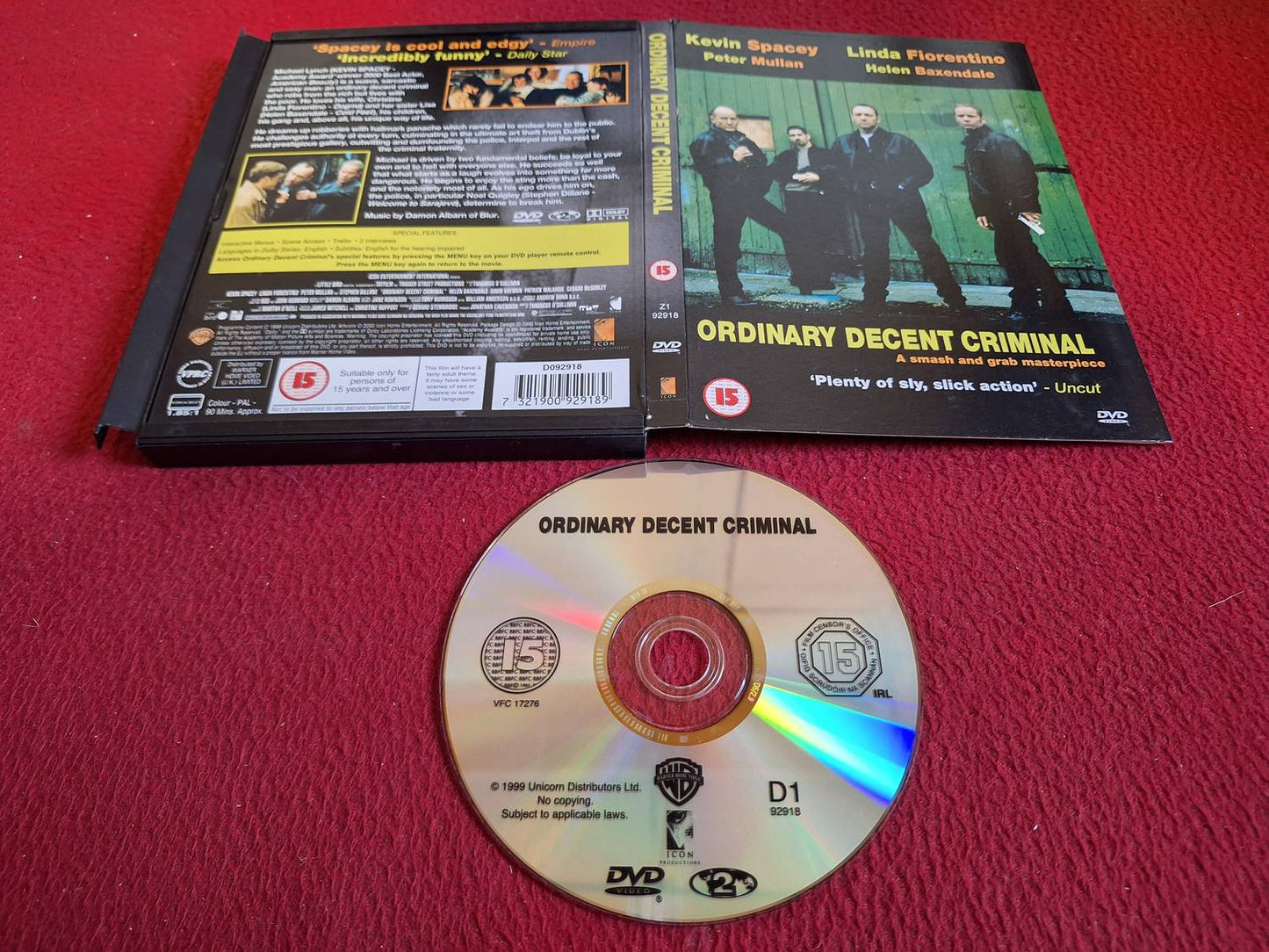 ORDINARY DECENT CRIMINAL [ SNAPCASE ] DVD