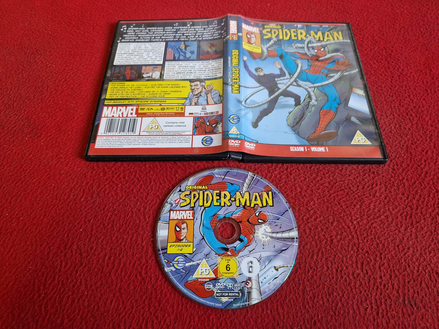 ORIGINAL SPIDER-MAN SEASON 1 VOLUME 1 DVD