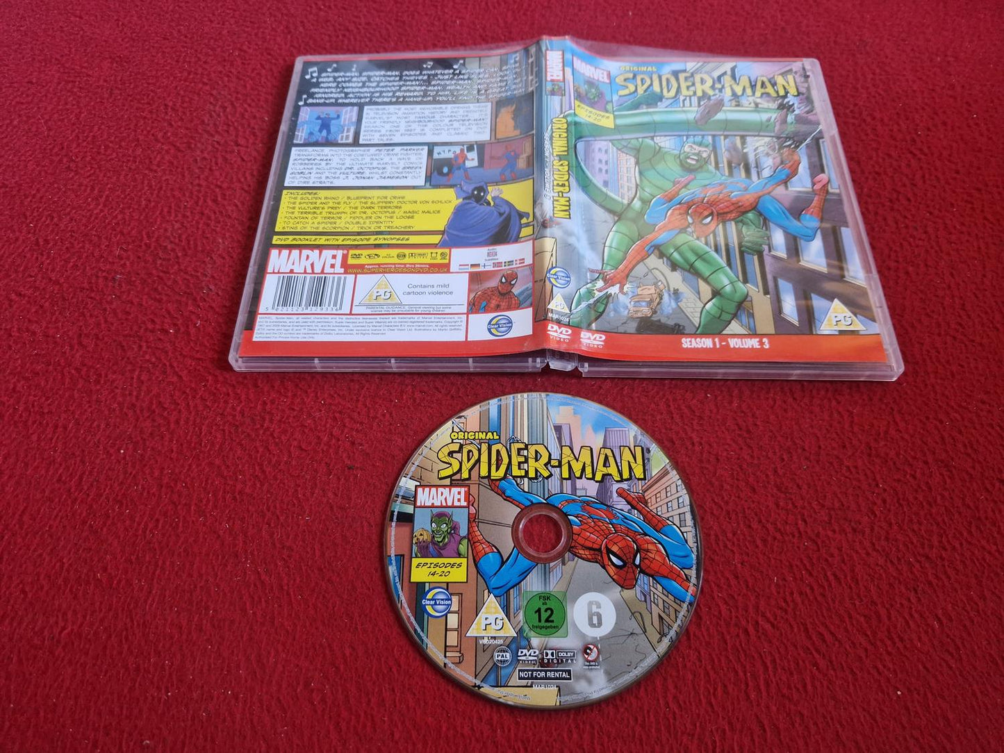 ORIGINAL SPIDER-MAN SEASON 1 VOLUME 3 DVD