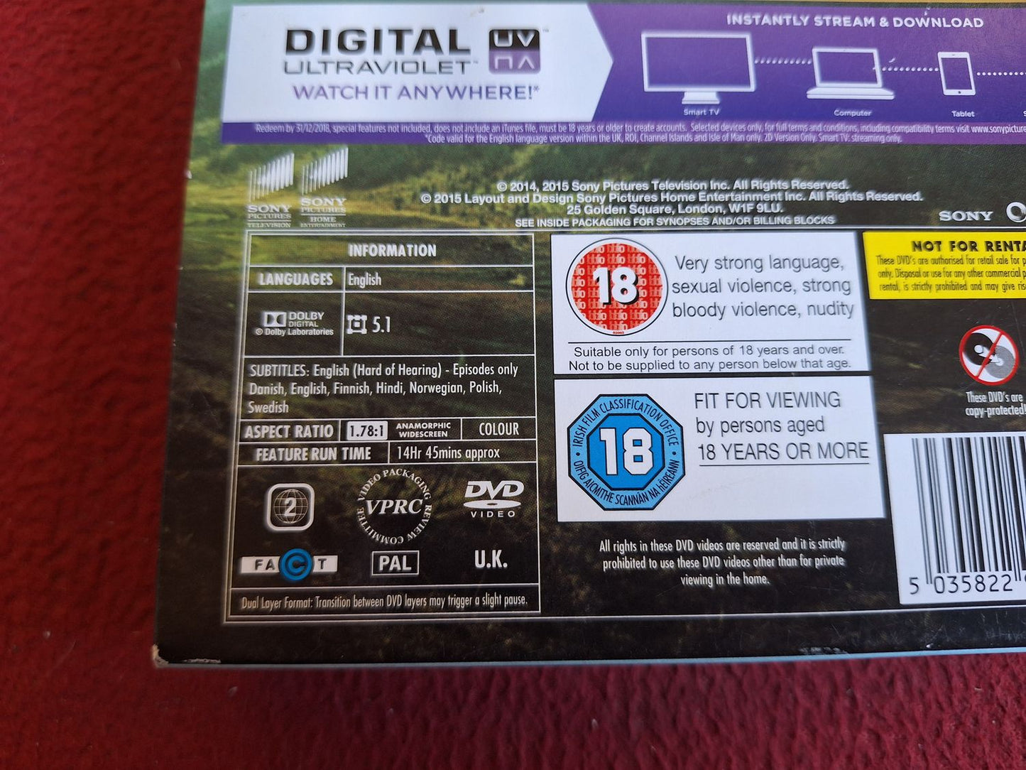 OUTLANDER SEASON 1 BOX DVD