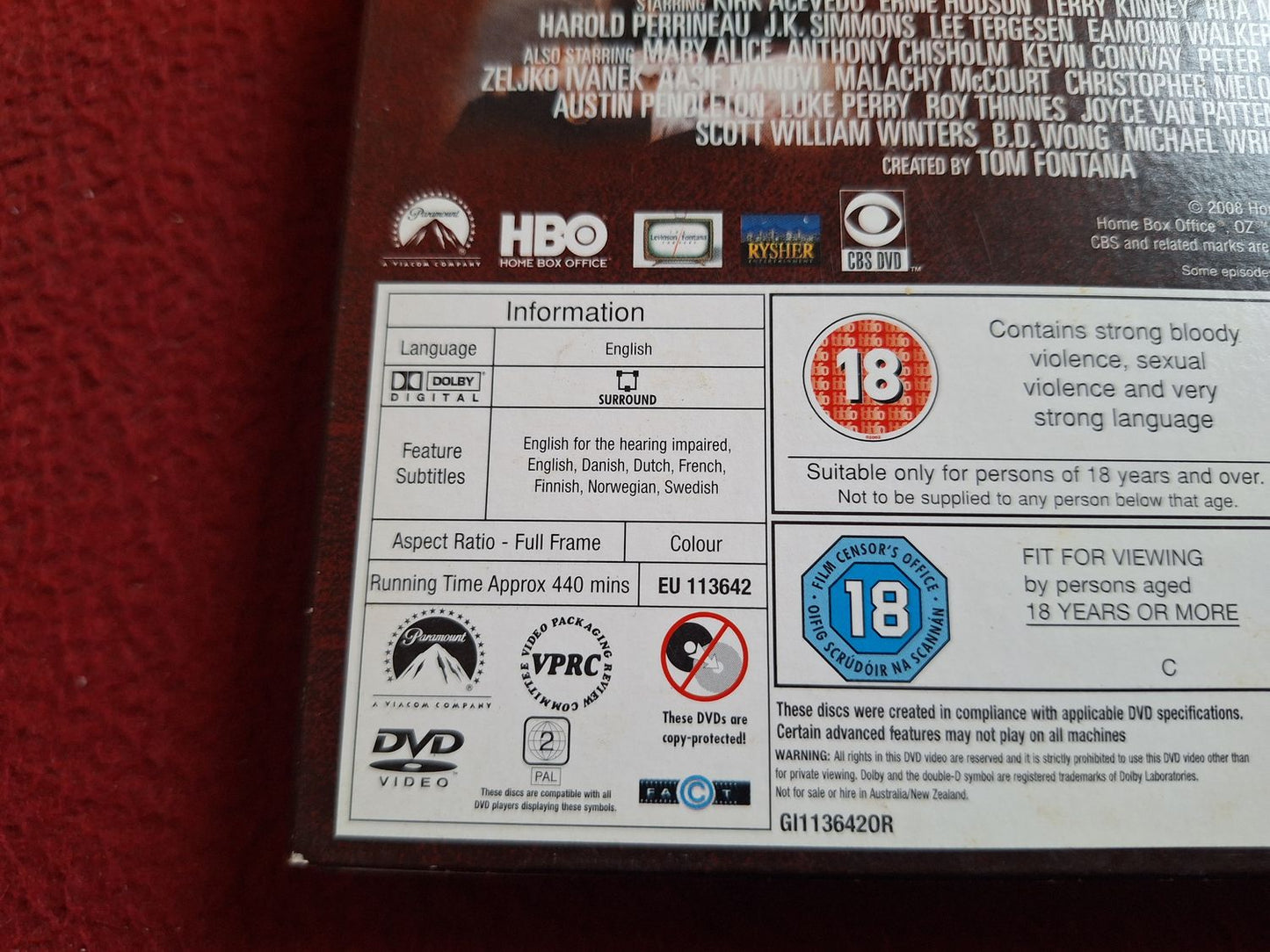 OZ SEASON 5 BOX DVD