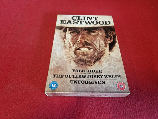 PALE RIDER / THE OUTLAW JOSEY WALES / UNFORGIVEN [ CLINT EASTWOOD ] BOX till DVD