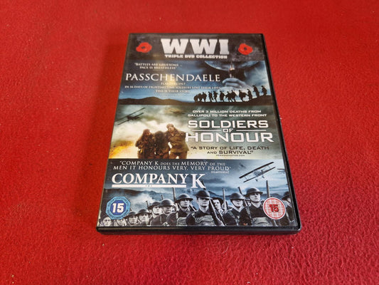 PASSCHENDAELE / SOLDIERS OF HONOUR / COMPANY K BOX till DVD