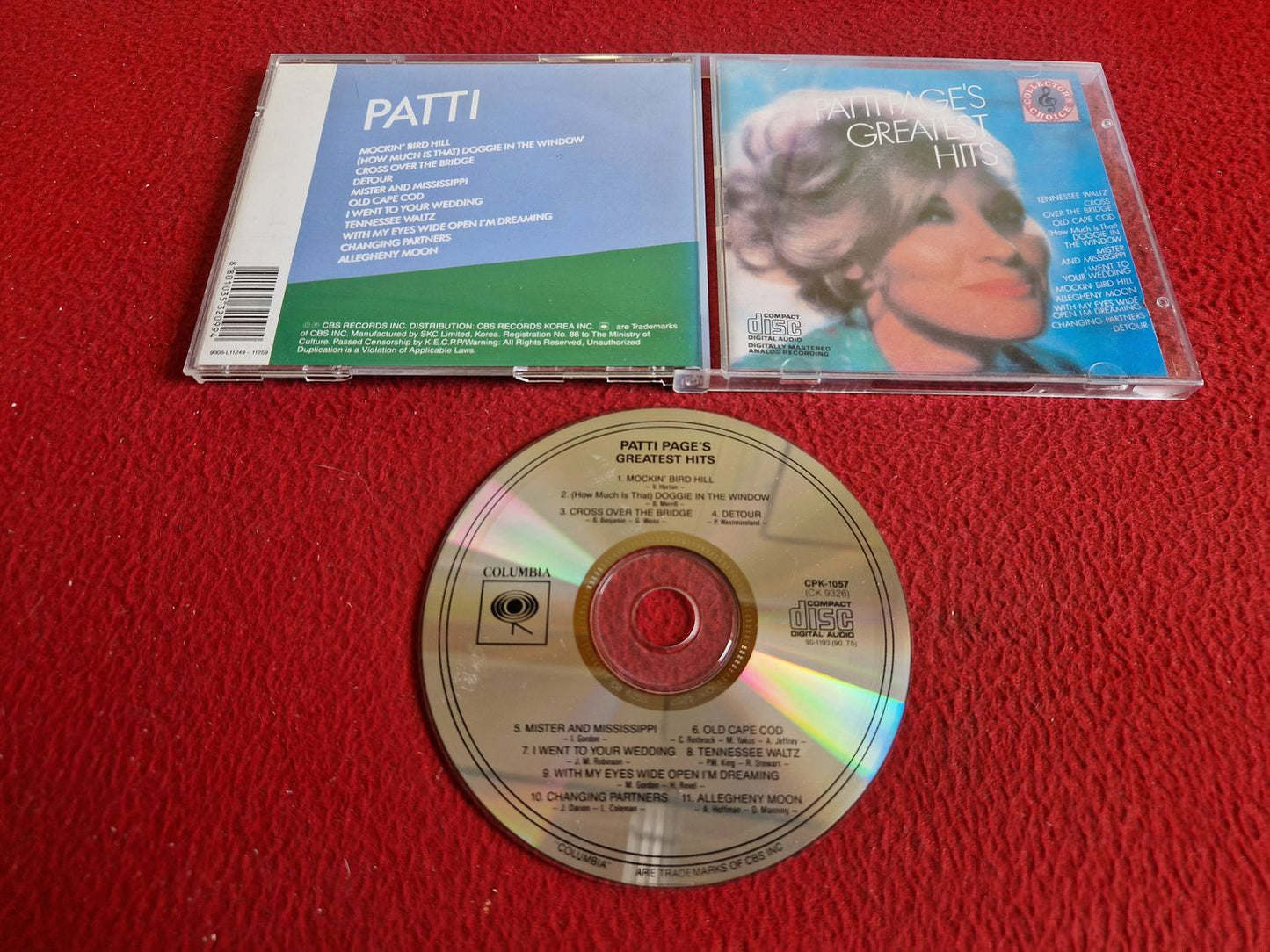 PATTI PAGE'S GREATEST HITS CD