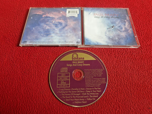 PAUL BRADY SONGS AND CRAZY DREAMS CD