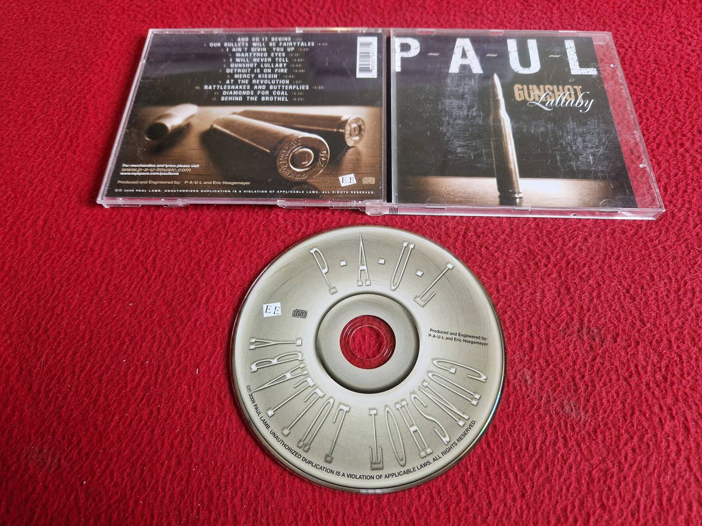 PAUL GUNSHOT LULLABY CD