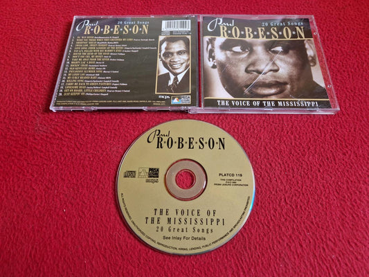 PAUL ROBESON THE VOICE OF MISSISSIPPI 20 GREAT SONGS CD