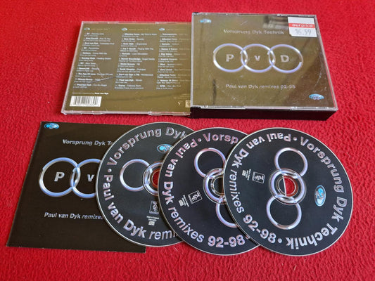 PAUL VAN DYK REMIXES 92 - 98 VORSPRUNG DYK TECHNIK CD BOX