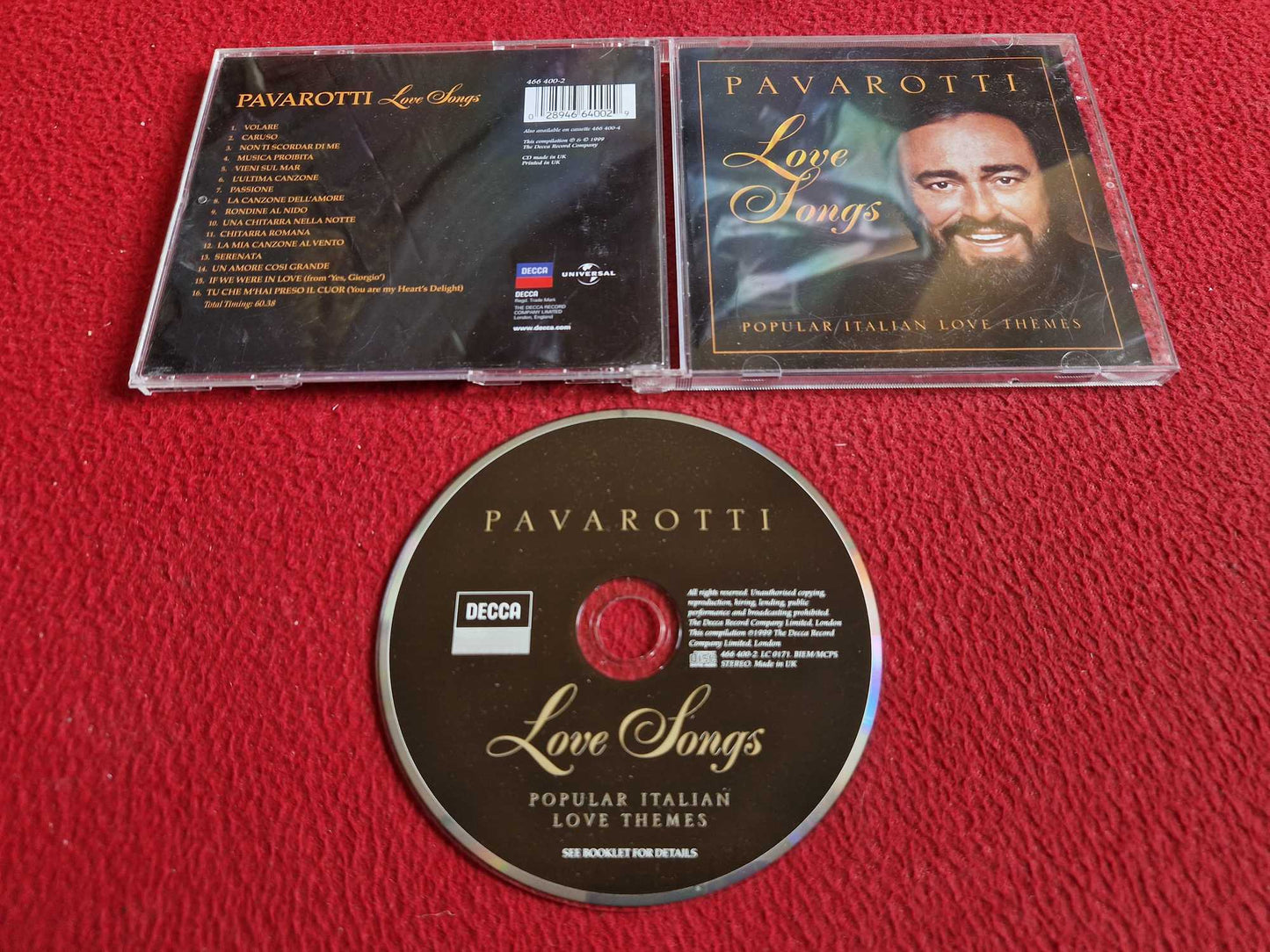 PAVAROTTI LOVE SONGS CD