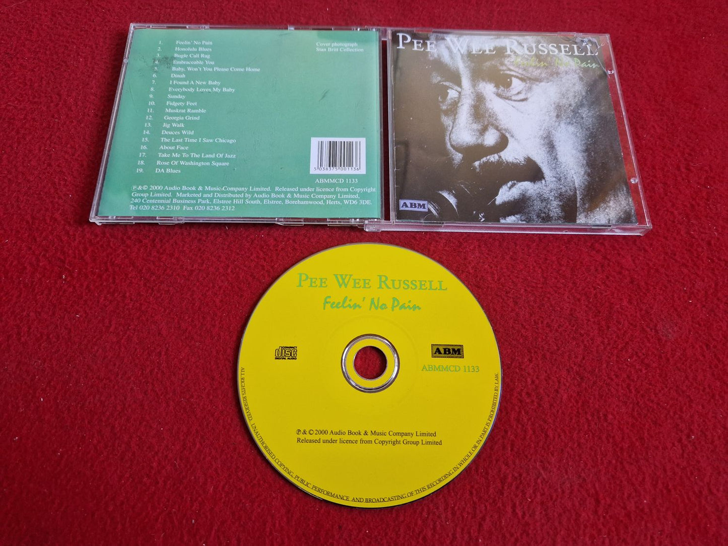 PEE WEE RUSSELL FEELIN' NO PAIN till CD