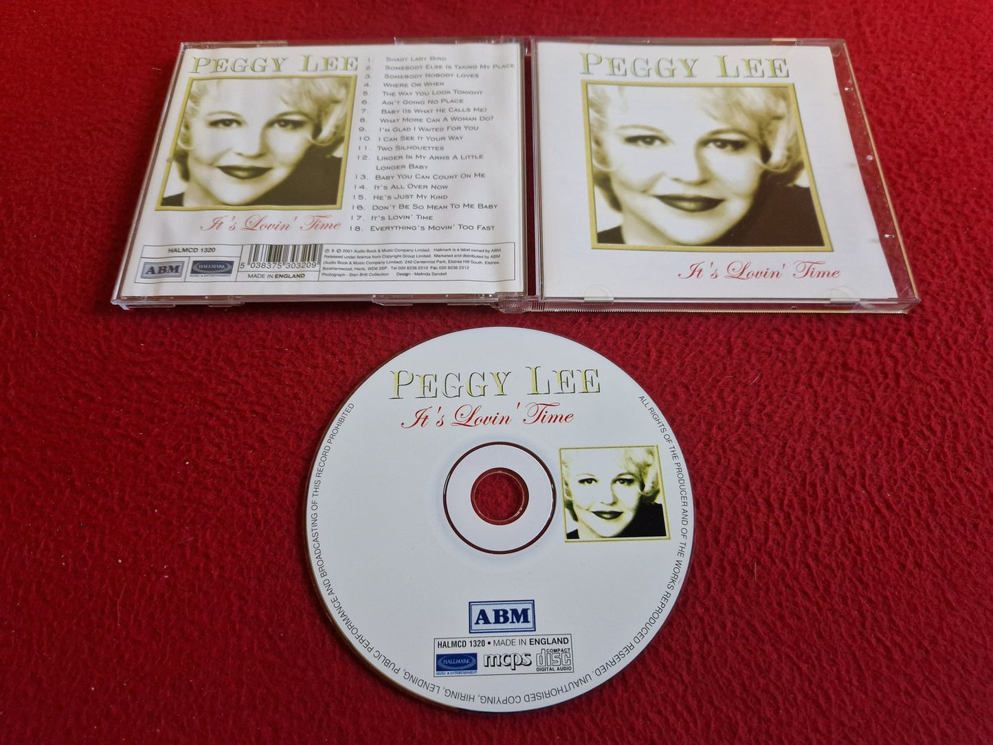 PEGGY LEE IT'S LOVIN' TIME CD