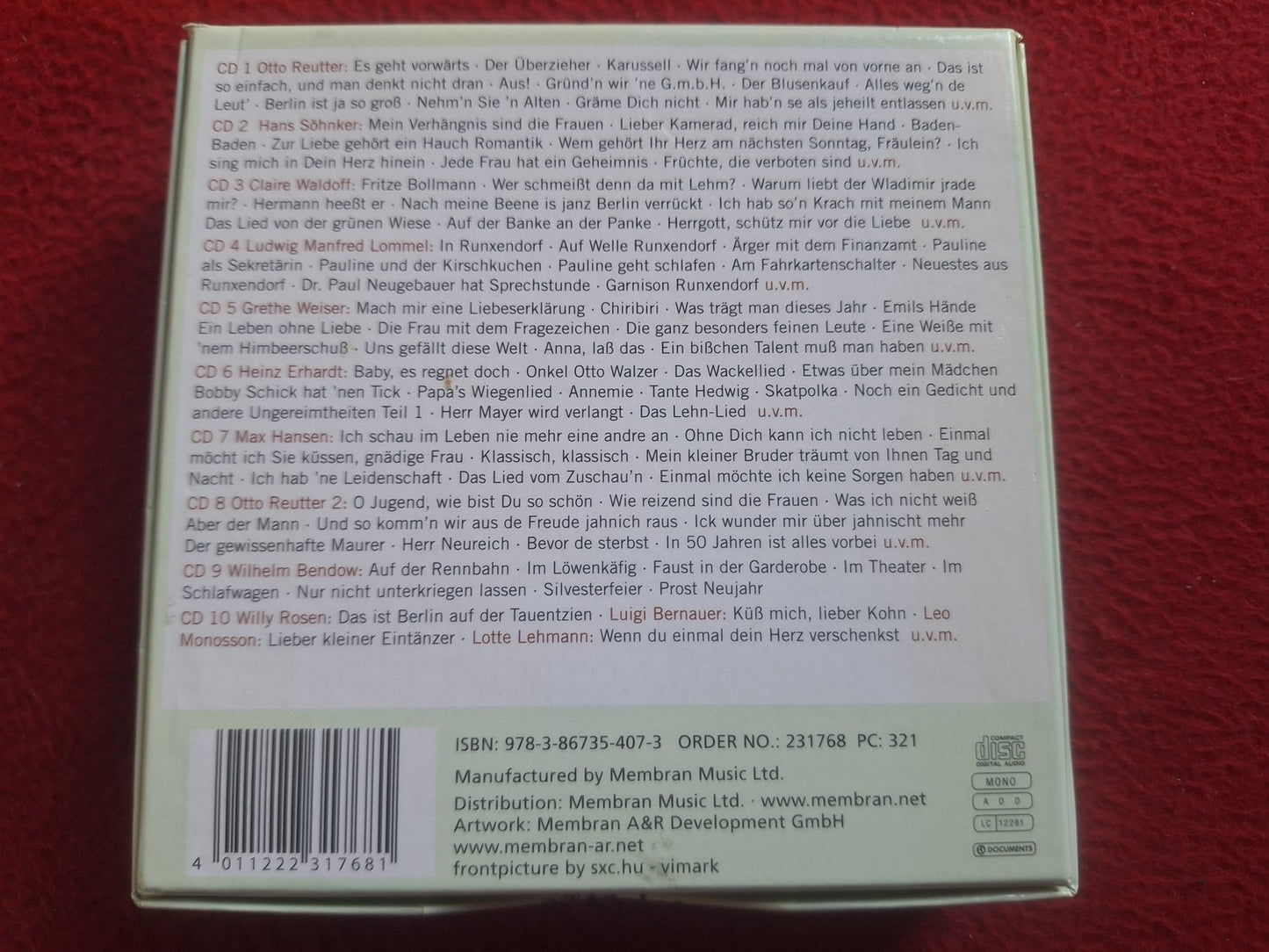 PERLEN DER KLEINKUNST 10 CD SET BOX