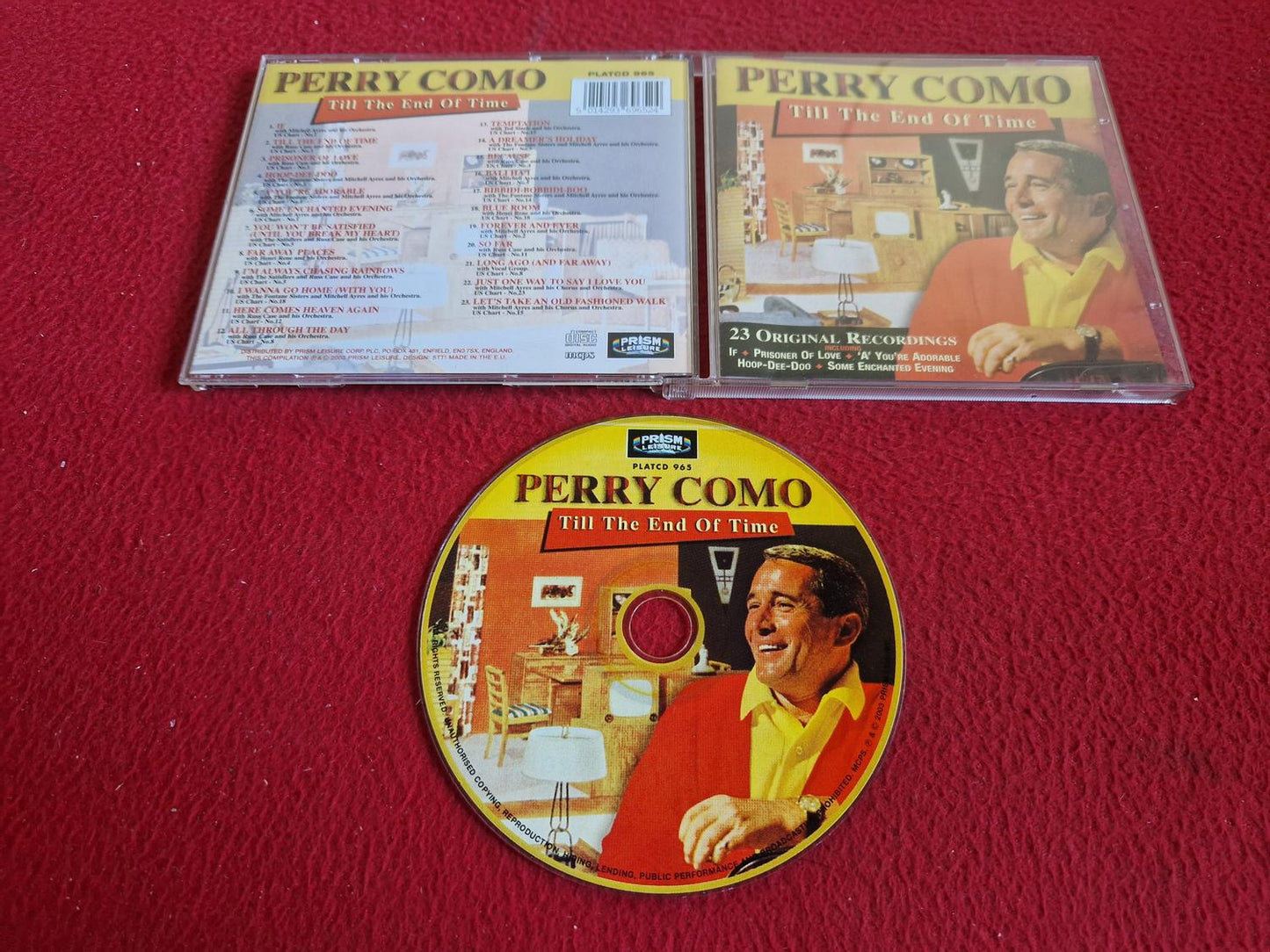 PERRY COMO TILL THE END OF TIME CD