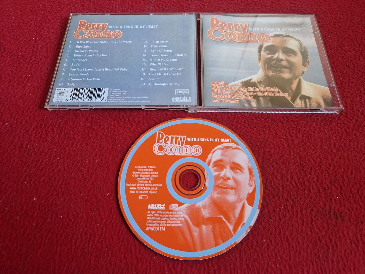 PERRY COMO WITH A SONG IN MY HEART CD
