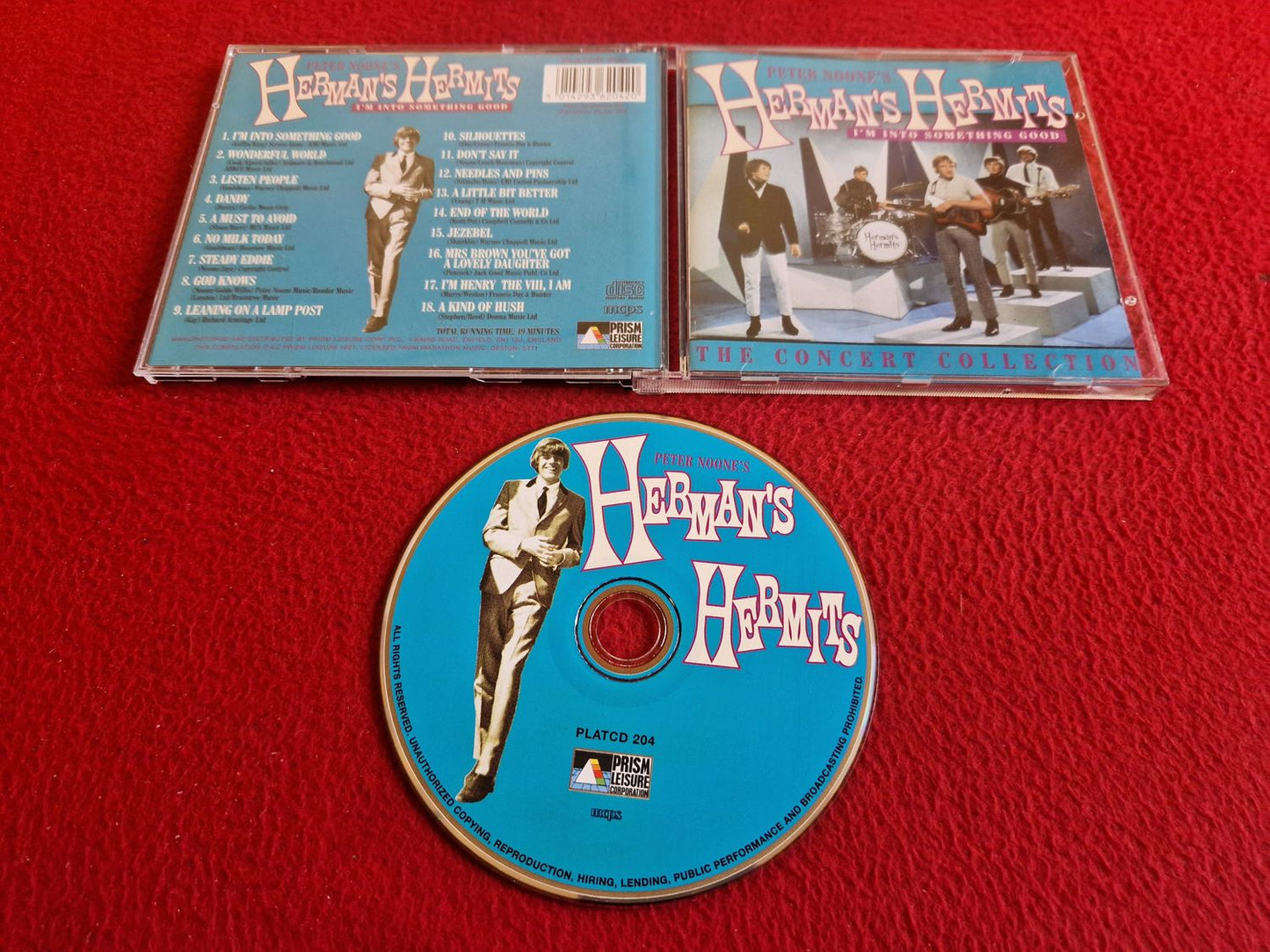 PETER NOONE'S HERMAN'S HERMITS I'M INTO SOMETHING GOOD CD