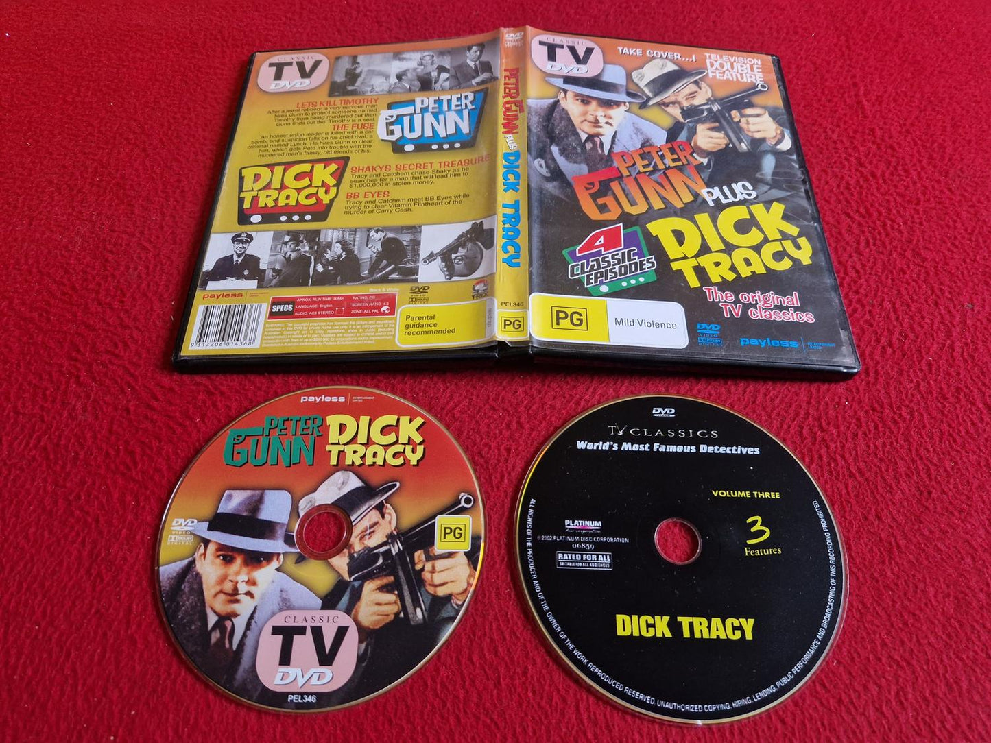 PETR GUNN PLUS DICK TRACY DVD
