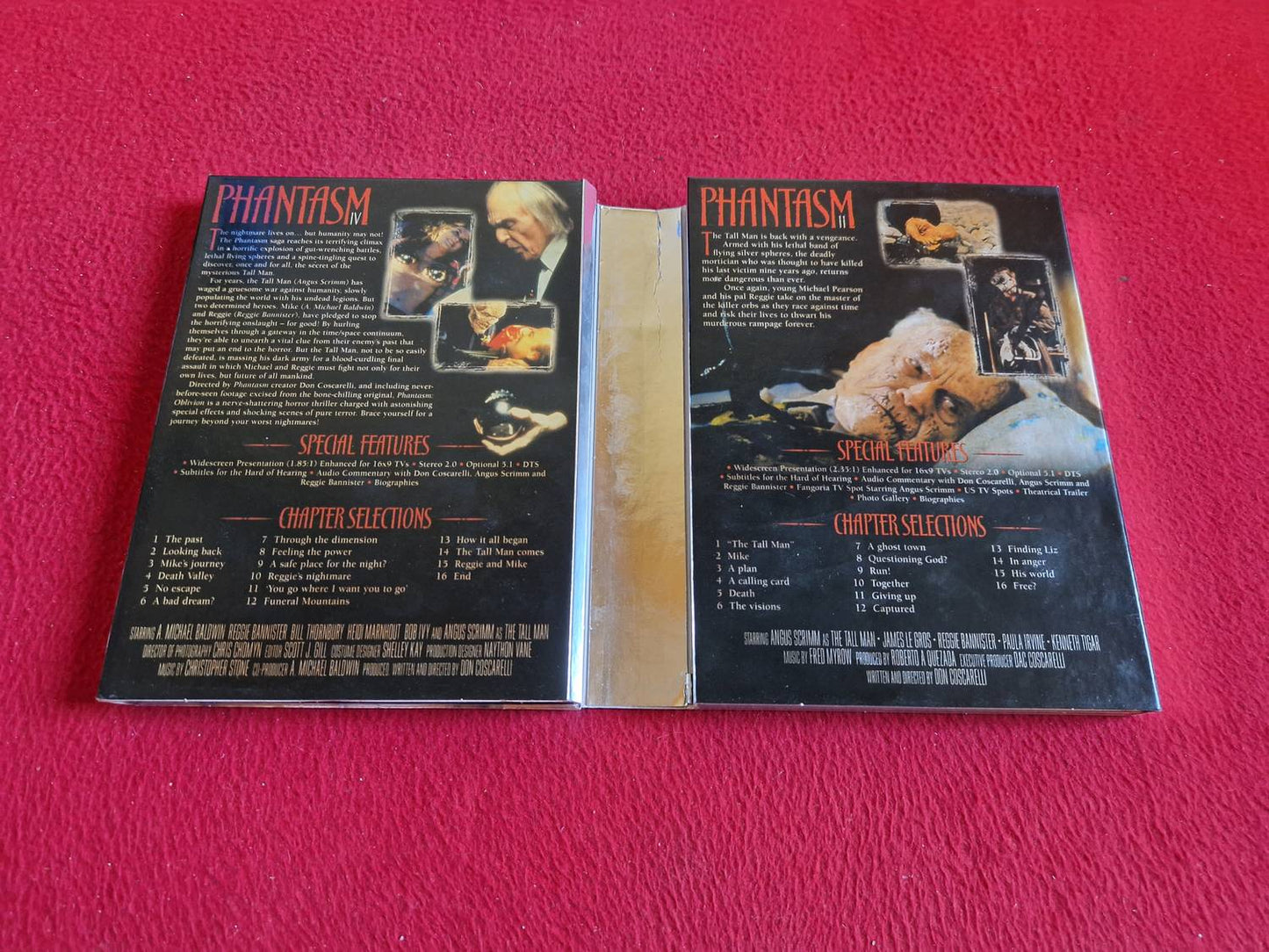 PHANTASM 1- 4 + SPECIAL FEATURES [ ENGELSK TEXT ] BOX DVD